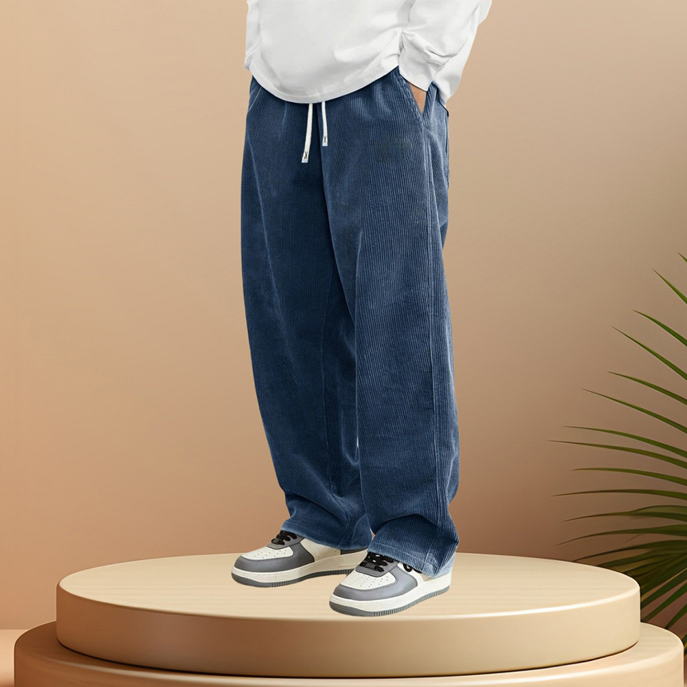Corduroy Pant Warm - Autumn Winter Warm Motorcycle Jogger Corduroy