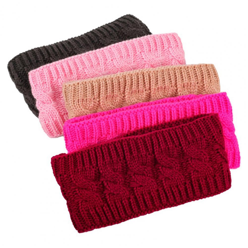 Elastic Knitted Hair Band Wint - Fleece Ear Warmer Band review and price