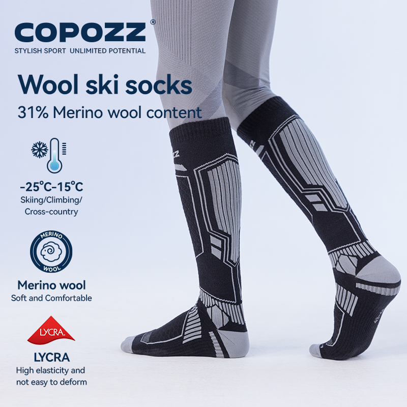 COPOZZ New Winter Ski Socks Me - Thermal Sock Wool review and price