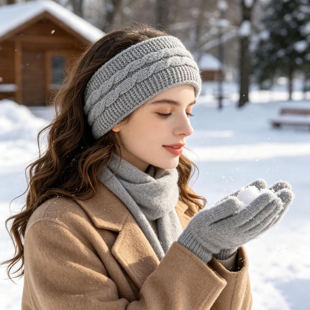 Comfortable Elastic Hair Band  - Fleece Ear Warmer Band review and price
