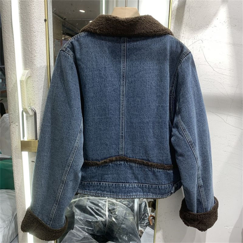 Thickened Denim Winter Coat Co - Down Jacket Packable review and price
