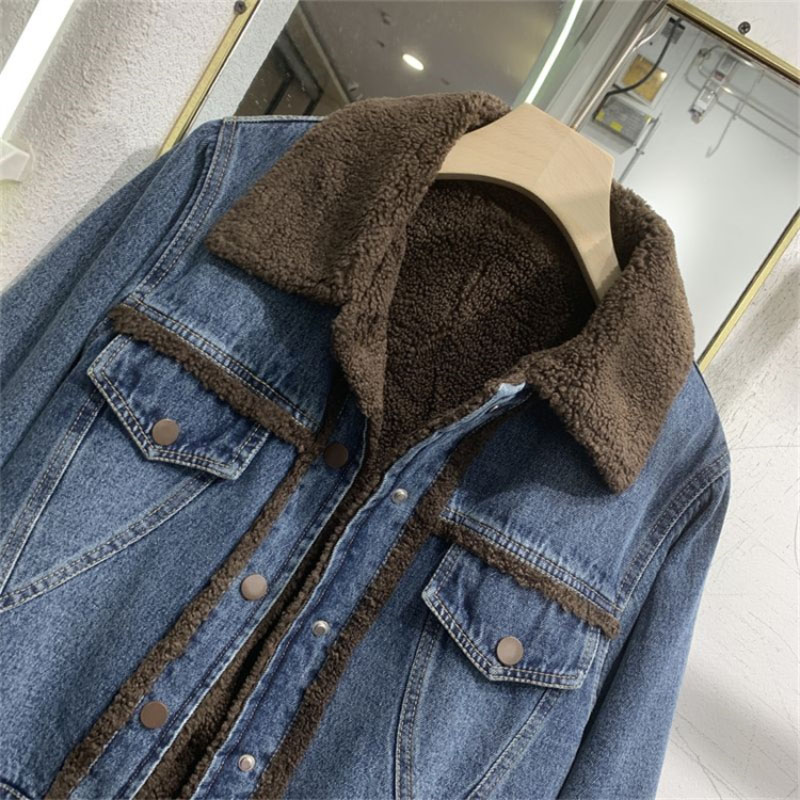 Thickened Denim Winter Coat Co - Down Jacket Packable review and price